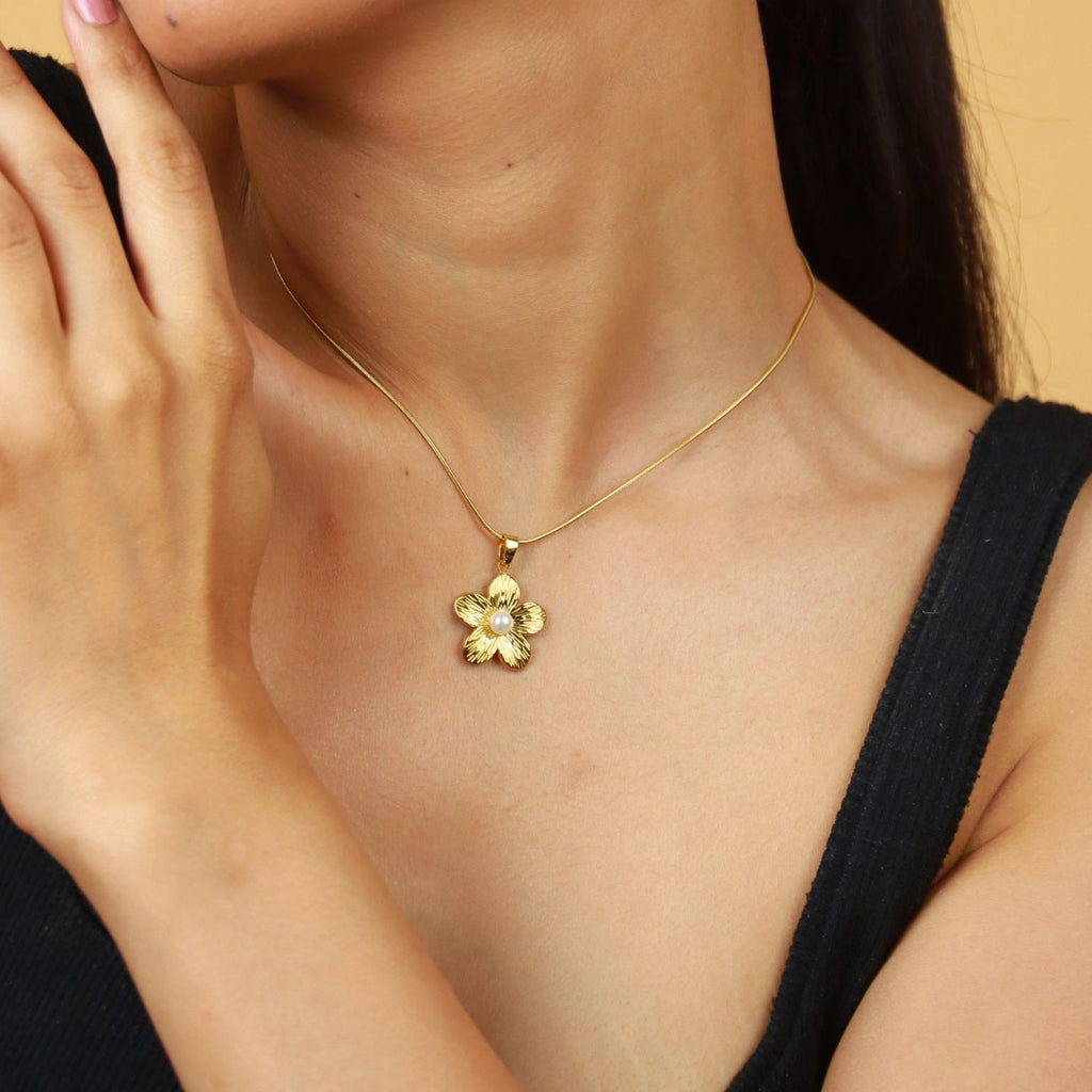 Golden Blossom Pendant