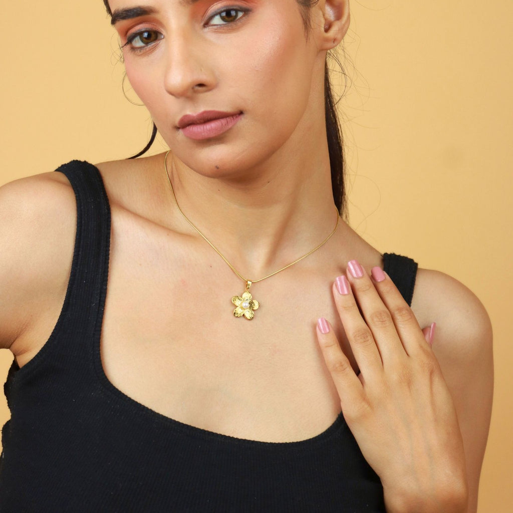Golden Blossom Pendant