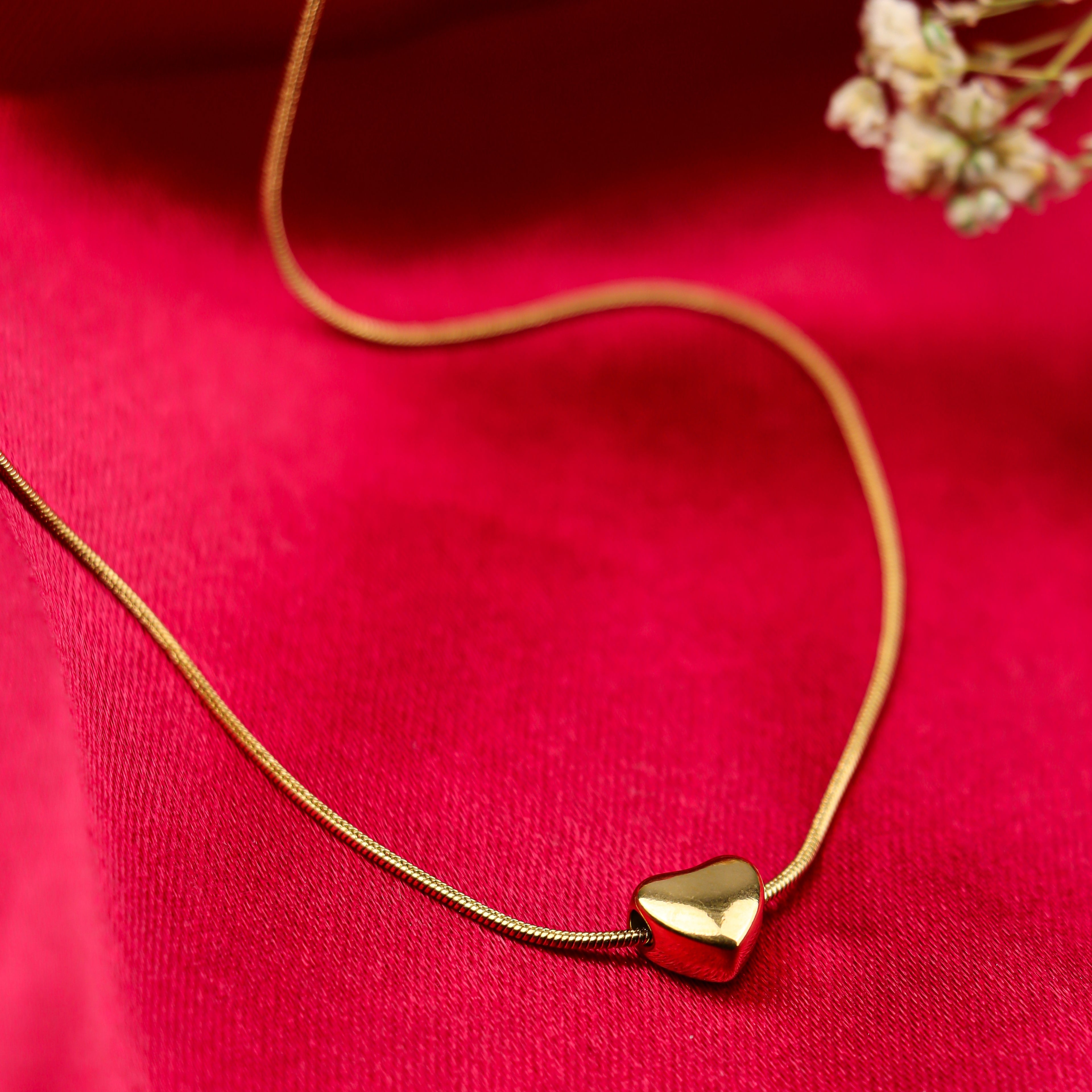 Mini Golden Heart Necklace