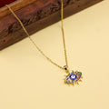 Evil Eye Sunburst Pendant Necklace