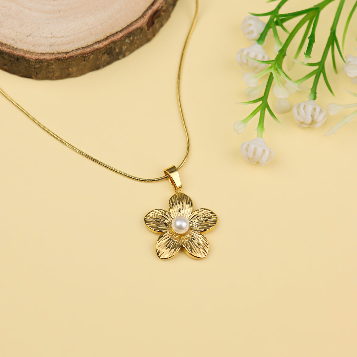 Golden Blossom Pendant