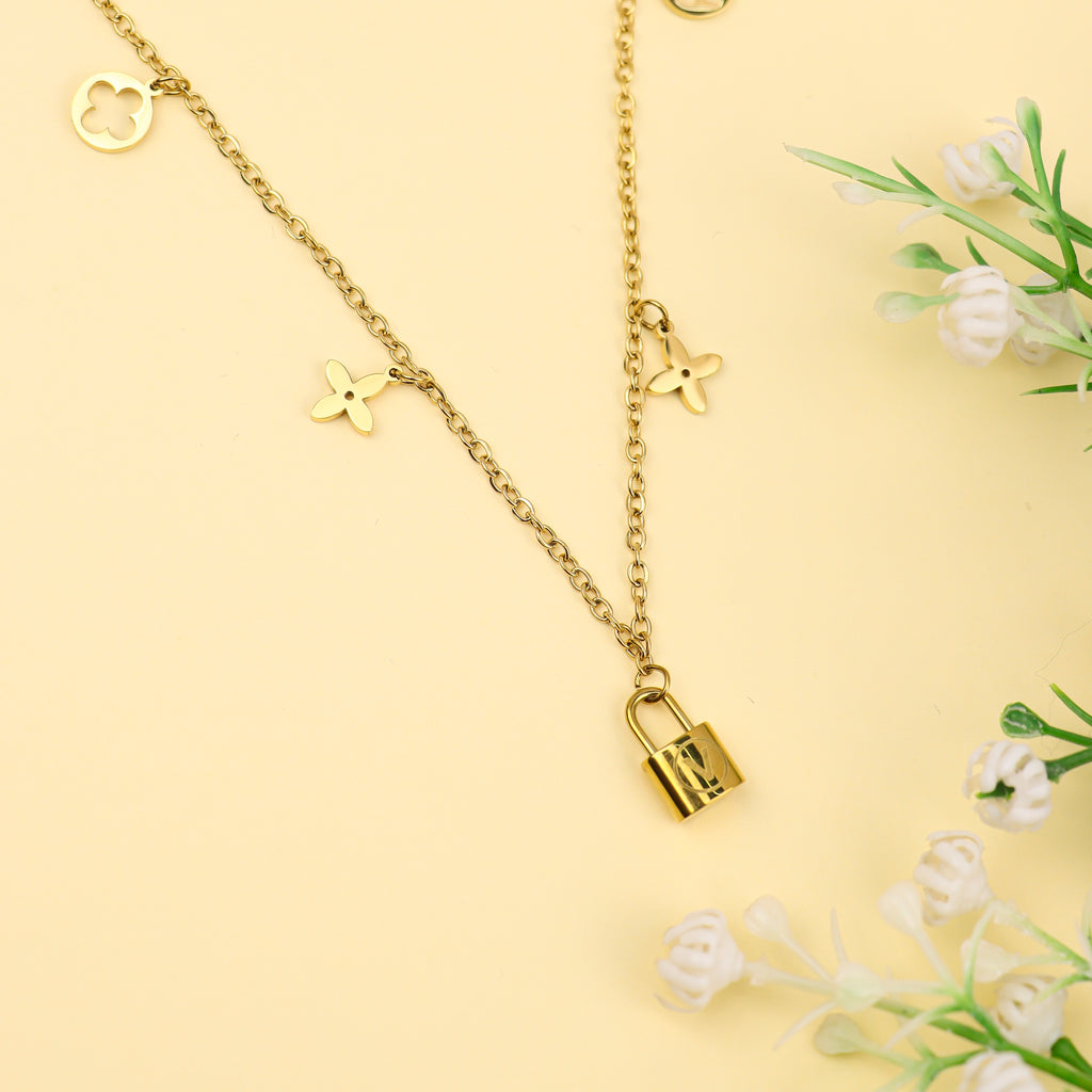 Charm Lock & Keys Necklace