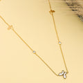 Butterfly Accent Chain Necklace