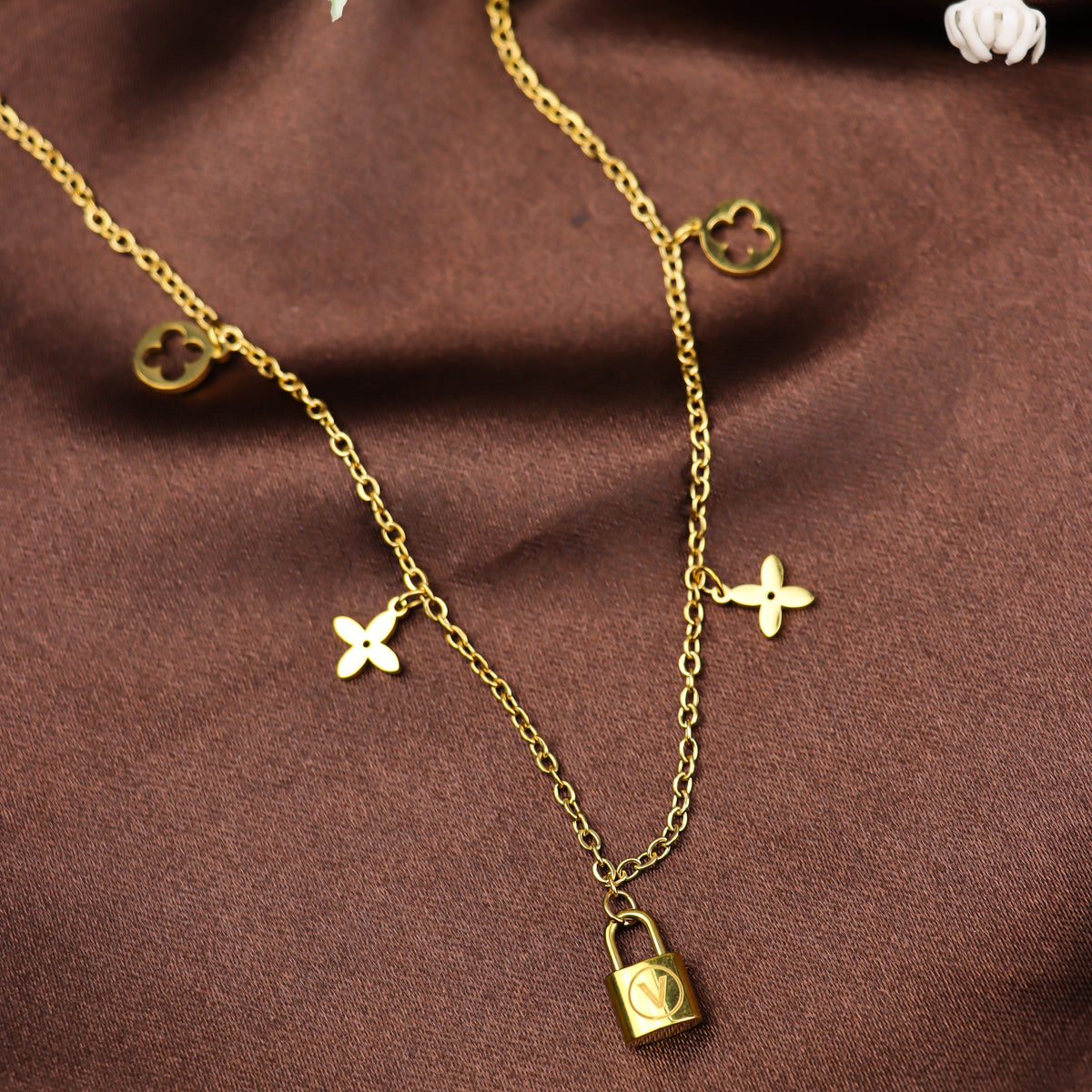 Charm Lock & Keys Necklace